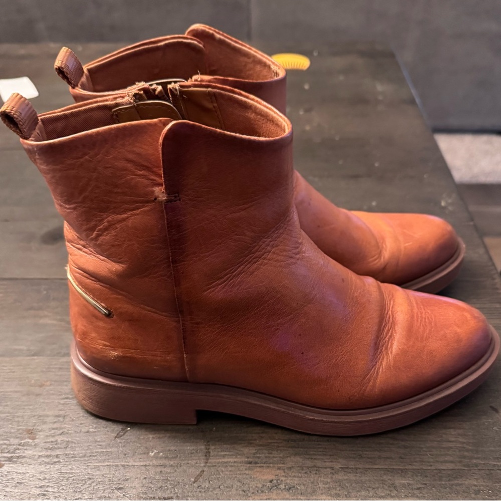 Franco Sarto Chestnut Leather Boots